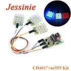 CD4017 NE555 Strobe LED Kit Flash Light Explosion DIY Electronic Project