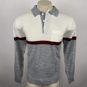 NOS 1970s Mister Man Sweater Shirt Striped Disco Vintage Mens Large Tall NEW - Picture 1 of 13