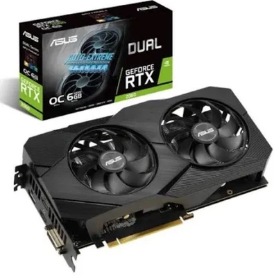 ASUS Dual GeForce RTX 2060 OC Edition EVO 6Go GDDR6 Carte Graphique... - Photo 1/3