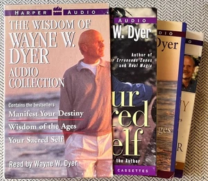 The WISDOM Of WAYNE W. DYER Audio Collection, 6-Cassette set, Harper Audio - Picture 1 of 5