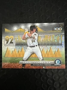 2024 Bowman Chrome #BTP-92 Garret Forrester Scout's Top 100 /150 Pirates - Picture 1 of 3