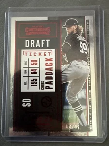 2020 Panini Contenders - Chris Paddack #8 Draft Ticket Red /99 - Picture 1 of 2