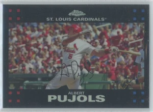 2007 TOPPS CHROME REFRACTOR ALBERT PUJOLS ST. LOUIS CARDINALS #63 - Picture 1 of 2