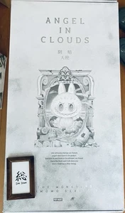 Pop Mart die Monster Engel in Wolken Labubu Vinyl Plüsch weiß authentisch neu JP - Bild 1 von 8