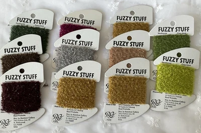 Needlepoint Embroidery Thread Rainbow Gallery Lot of 11 Fuzzy Stuff Fall Colors - Image 1 of 4