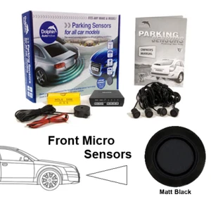 Dolphin DMS400F Front Parking Reversing Sensors Audio Beeping Only - Matt Black - Picture 1 of 12