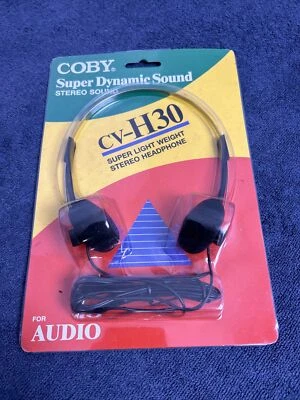 Auriculares estéreo ligeros vintage COBY Super Dynamic Sound CV-H30 Foto 1 de 2