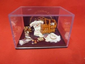 REUTTER PORZELLAN DOLLS HOUSE MINIATURE SEWING BOX ACCESSORIES KIT BOXED GERMANY - Picture 1 of 24