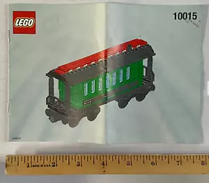 LEGO 10015 Instruction Manual Only 9V Trains 2001 Green Passenger Wagon - Picture 1 of 1