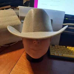 NEW ! Vintage Cowboy Hat Silver - Picture 1 of 4