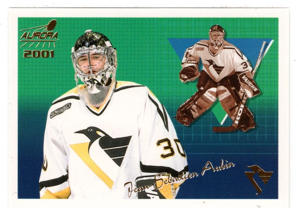 Jean-Sebastien Aubin - Pittsburgh (Hockey Card) 2000-01 Pacific Aurora # 114 MT - Image 1 of 1