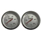 2x Oval Thermometers for BBQ and Smoker High Accuracy Long Service Life