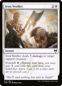 IRON VERDICT X 4 N/M- KALDHEIM MAGIC THE GATHERING - Imagen 1 de 1