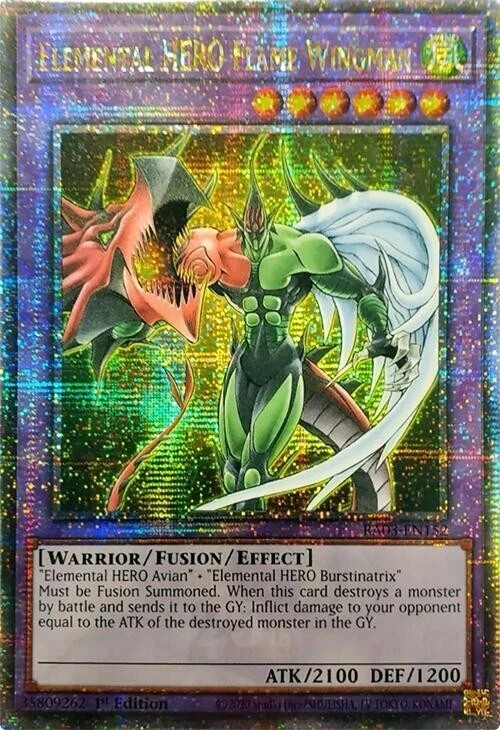 Elemental HERO Flame Wingman (RA03-EN152) - Quarter Century Secret Rare - Image 1 of 1