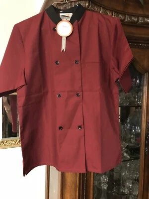 BRAND NEW Happy Chef Double Breasted Chefs Shirt WORK SHIRT NWT  Medium - Image 1 of 4