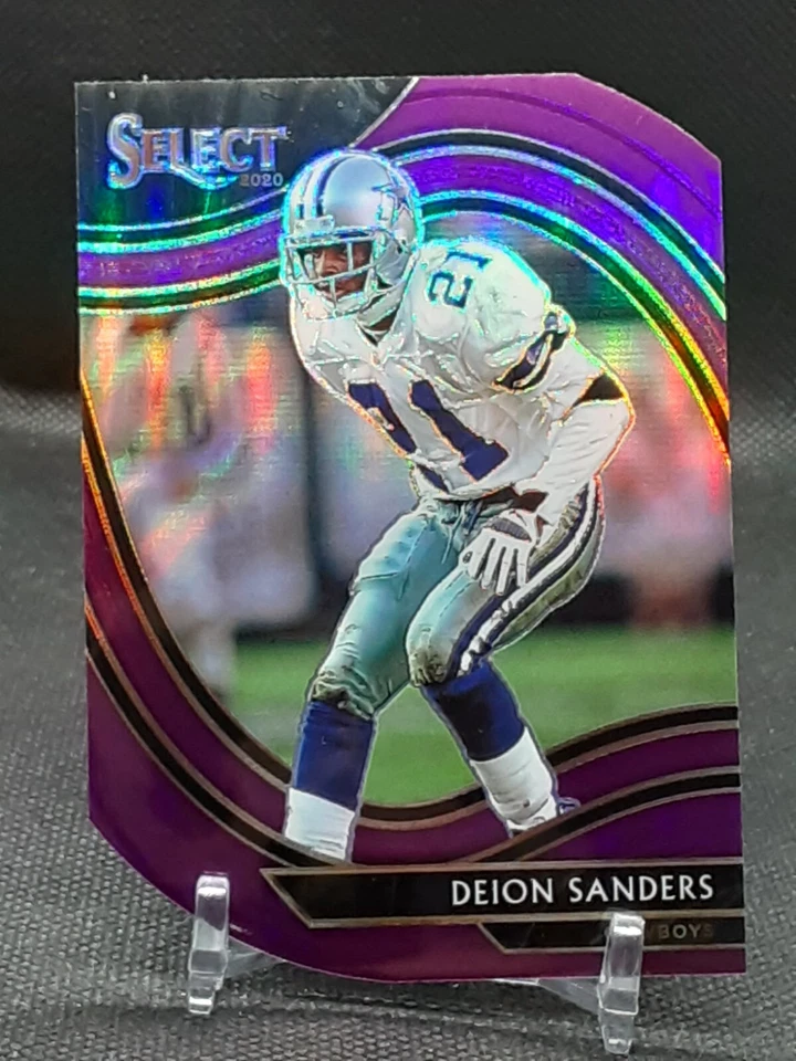 DEION SANDERS 2020 SELECT FIELD LEVEL PURPLE DIE-CUT PRIZM COWBOYS FSU SEMINOLES - Image 1 of 1