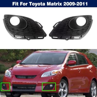 Cubierta del bisel de la luz antiniebla del parachoques delantero izquierdo derecho para Toyota Matrix 2009-2010 Foto 1 de 4