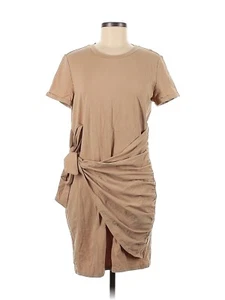 Nice Merokeety Dark Tan Wrap Dress, Sz. M - Picture 1 of 3