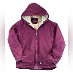Berne Chore Coat Youth XL or Womens S Purple Plum Sherpa Lined Work Ranch Farm - Picture 1 of 15