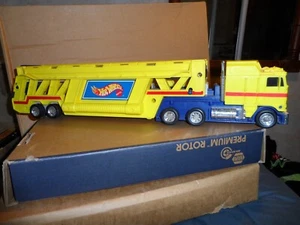 HOTWHEELS 1986 SATTEN/LEHMANN SEMI TRUCK TRANSPORTER CAR CARRY CASE - Picture 1 of 5