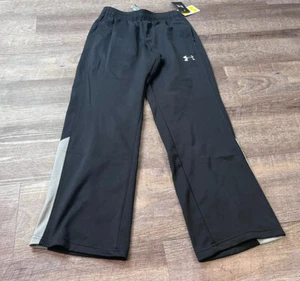 Umder Armour Boys Athletic Pants Youth size medium Black NWT M5 - Picture 1 of 9