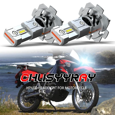 2* Bombillas de faros LED H7 6000K para Kawasaki Ninja 650R 2006-2011 650 2012-2019 Foto 1 de 4