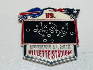 New England Patriots vs Buffalo Bills Game Day Pin November 11 2012 11/11/12 - Picture 1 of 2