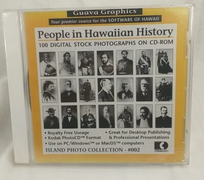 PEOPLE IN HAWAIIAN HISTORY - 100 DIGITAL STOCK PHOTOGRAPHS ON CD ROM OOP! NEW! - Image 1 of 4