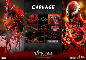 Hot Toys MMS619 Venom Let There Be Carnage Carnage 1/6 Scale Figure In Stock