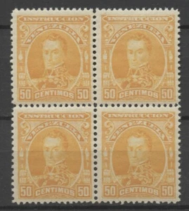 No: 107270 - VENEZUELA - 50 C - AN OLD BLOCK OF 4 - MNH!! - Picture 1 of 1