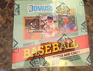 1991 DONRUSS MLB Baseball Series 2 Unopened JUMBO BOX BBCE Wrapped Sealed - Picture 1 of 6