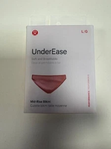 Lululemon Women's UnderEase Mid-Rise Bikini, Large, Pink,  New - Picture 1 of 1