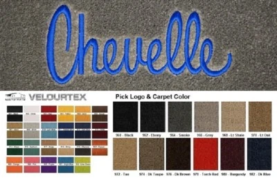 Lloyd Mats Velourtex Chevrolet Chevelle Custom Front Floor Mats (1970-1977) Foto 1 de 4