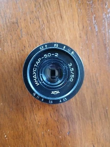 INDUSTAR 50-2 Photo Lens f3.5 50mm M42 Soviet Vintage Pancake Manual Focus - Picture 1 of 8