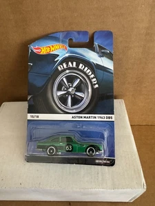 Hot Wheels Real Riders Aston Martin 1963 DB5 #15/18 Green A17 - Picture 1 of 1