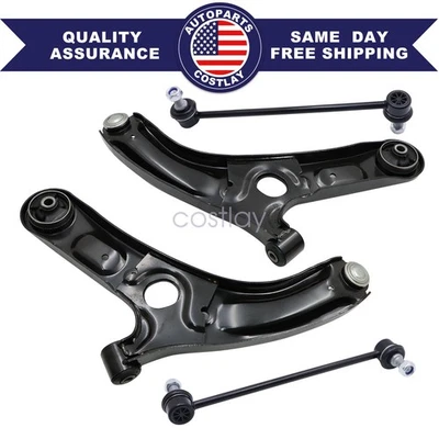 4Pcs For Kia 2014-2018 Forte Forte5 Front Lower Control Arm & Sway Bar End Links - Image 1 of 4