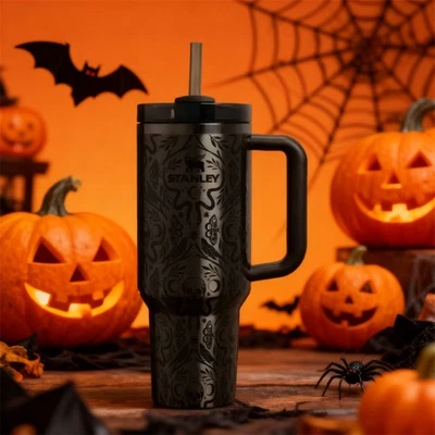 ~~STANLEY Quencher H2.0 Flowstate Tumbler 40oz Halloween Deadly Damask【 IN HAND】 - Image 1 of 2