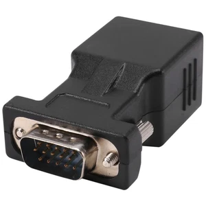 VGA Extender Male To LAN CAT5 CAT6 RJ45 Cable Adapter V9O19689 - Afbeelding 1 van 8
