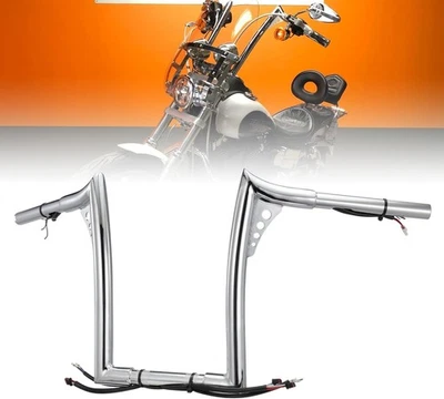Perchas Pre-cableadas 12 pulgadas Meathook Monkey Bar Street Bob Ape para Harley 14-22 Sp Foto 1 de 4