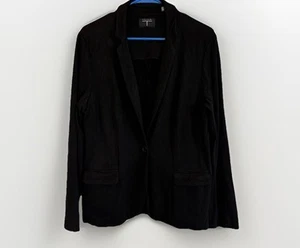 Tahari Black Jersey Knit Blazer Size L - Picture 1 of 5