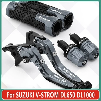 For SUZUKI V-STROM DL650 DL1000 CNC Brake Clutch Levers Handlebar Grip Set New - Image 1 of 4