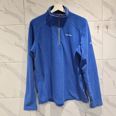 Mens Craghoppers Blue Quarter Zip Logo Fleece Size M - Image 1 of 4