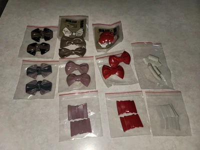 Винтажный лот из 10 клипс для обуви или шарфа в стиле ар-деко банты  - Изображение 1 из 4