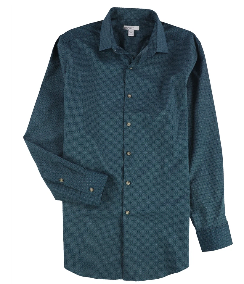 Camisa de vestir bar III para hombre elástica de fácil cuidado con botones Foto 1 de 1