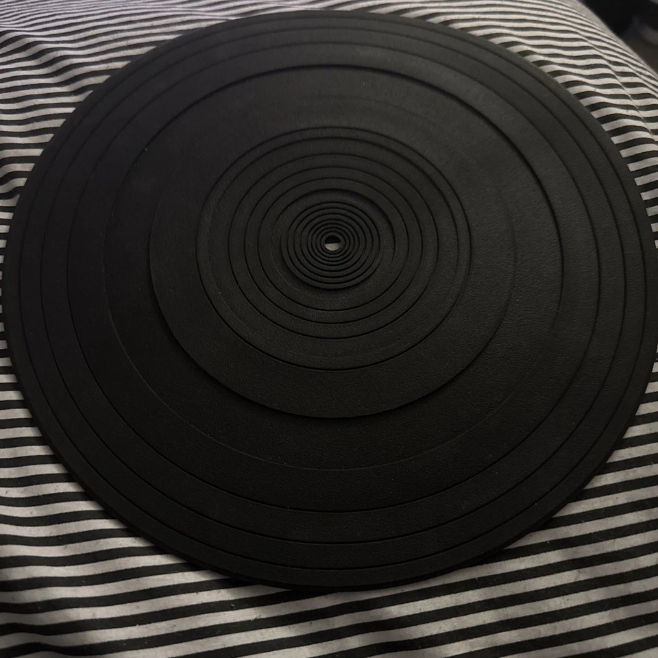 Technics Genuine Rubber Slipmat Black Slip Mat 12" RGS0008 Vinyl 1200 1210 - Image 1 of 3