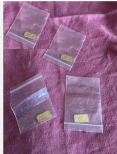 SELTENES LOT NEUER VINTAGE SILBERBARREN gr 999,9 rein : N. 4 - Gold 8k USA - 1 gr - Bild 1 von 7