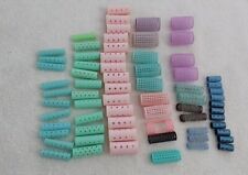 Vintage Plastic Hair Rollers Different Sizes & Colors 60 + Hair Accesories 