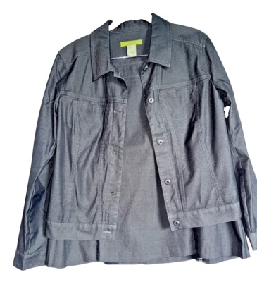 Sigrid Olsen Talla 8 Para Mujer Gris 2 Piezas Traje Blazer Chaqueta y Falda Oficina Foto 1 de 4