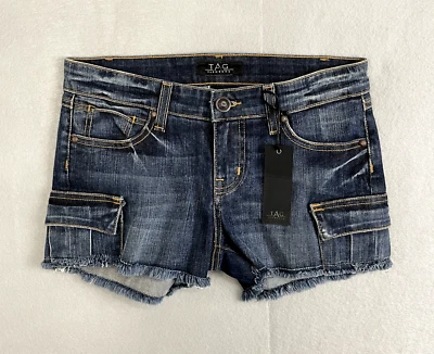 Pantalones Cortos Vaqueros TAG ELEMENTS Azul Mujer Denim Bolsillos Talla 25 Foto 1 de 4