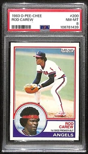 1983 OPC O PEE CHEE Card #200 Rod Carew HOF California Angels PSA 8 NM-MT 7679 - Bild 1 von 4